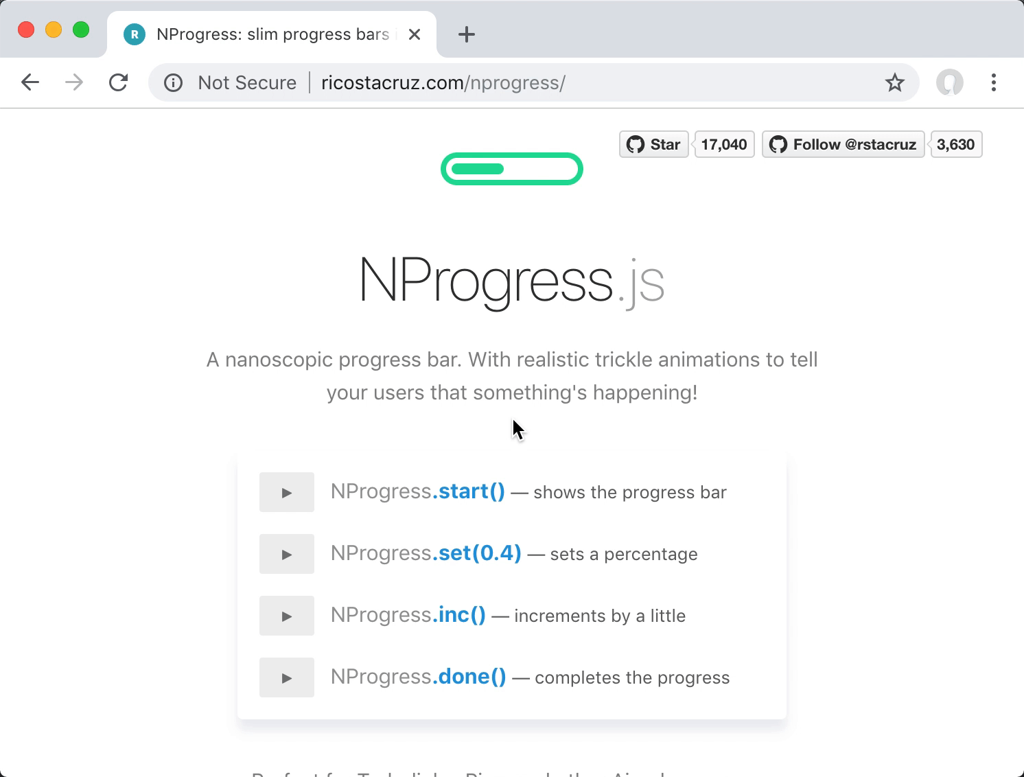NProgress demo